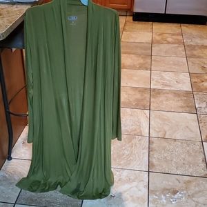 Logo Long duster cardigan